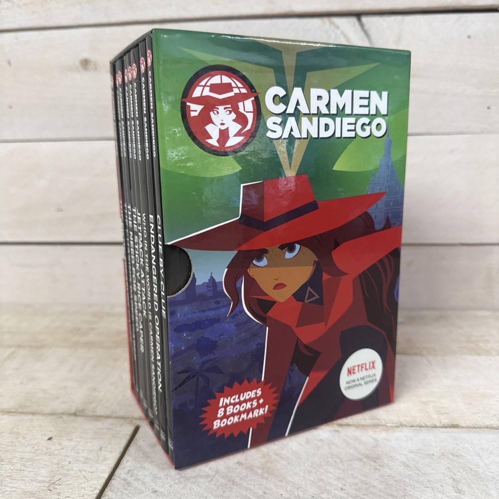 Carmen Sandiego 8 PB Books Slipcase Based on Netflix Series 2019 1st Ed